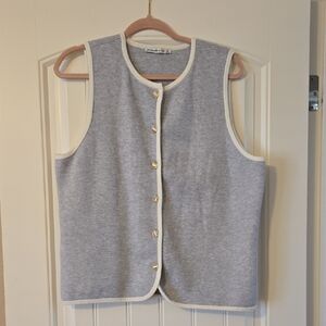 Abercrombie & Fitch Button Up Knit Vest
